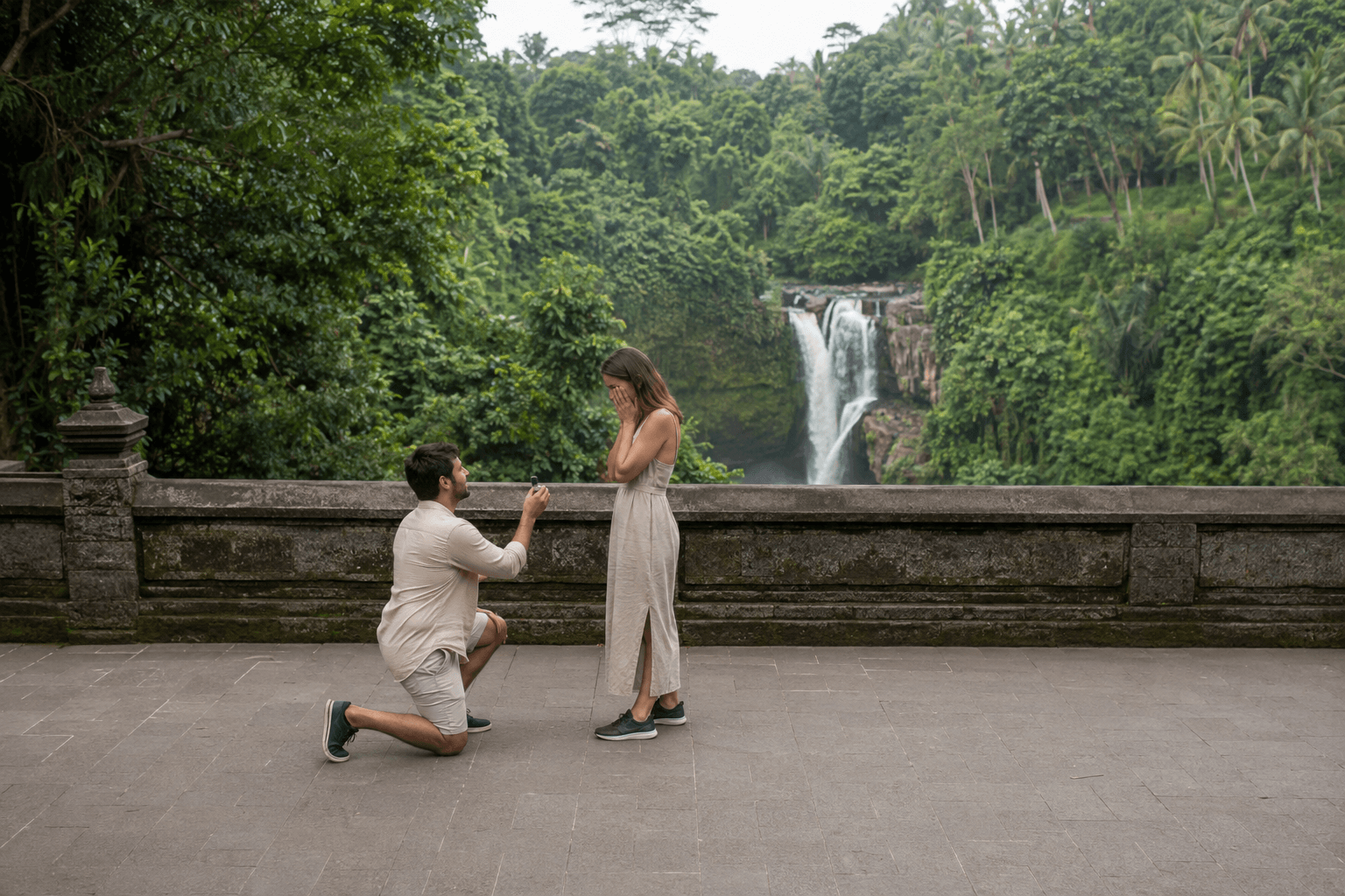 Plan an extraordinary marriage proposal in Bali — exclusive private setting and panoramic vista
