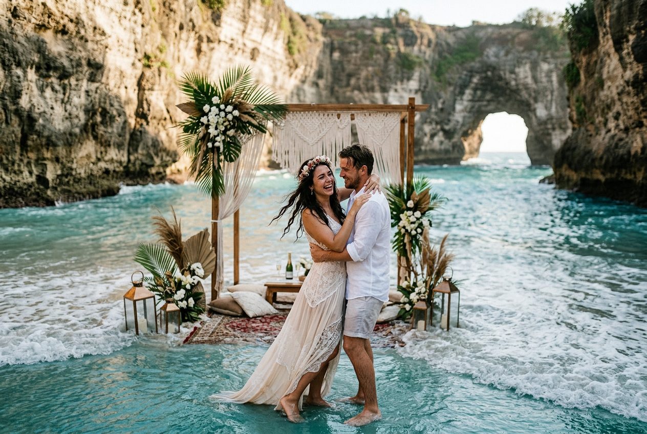 Melasti Beach cove — a proposal scenario we plan in Bali