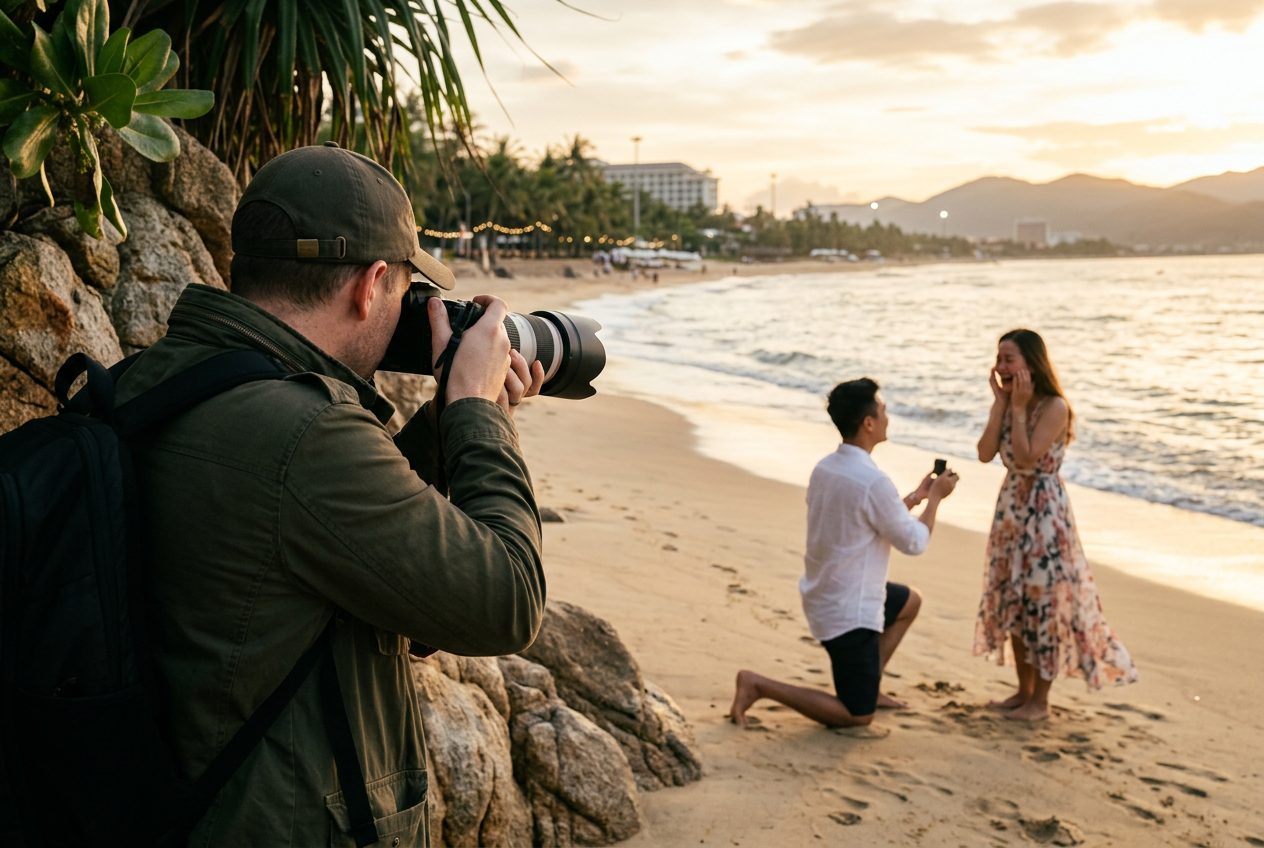 Proposal setup in Nha Trang