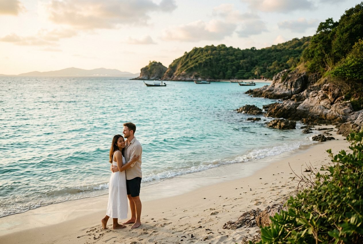 Koh Larn (Tien Beach) in Pattaya — a romantic spot to propose (clear-water island cove, 45-min ferry, quiet south end)