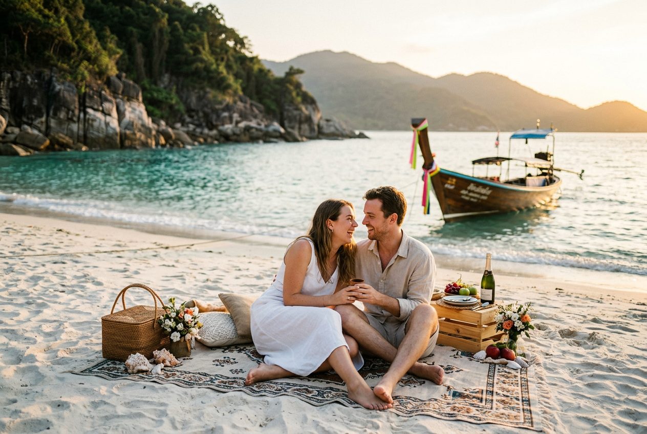 Bottle Beach castaway — a proposal scenario we plan in Koh Phangan