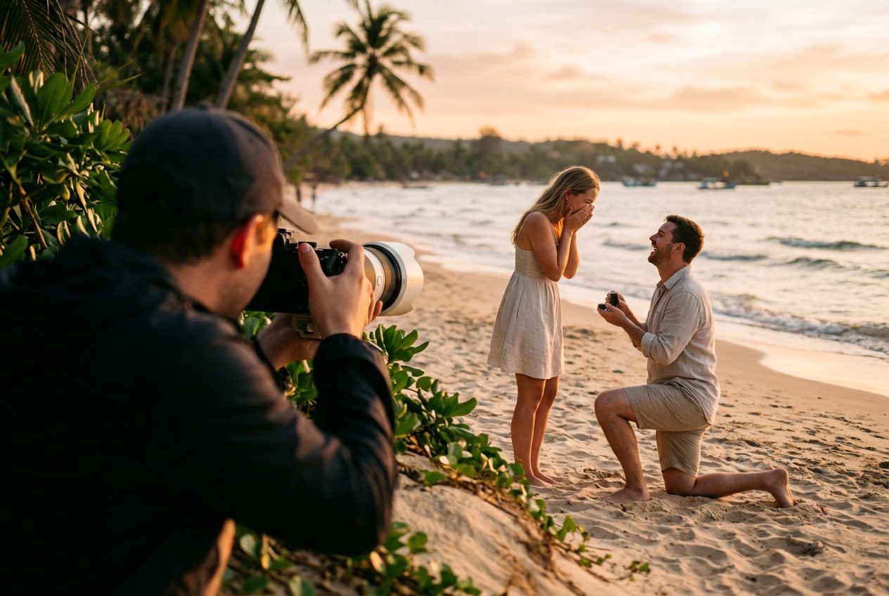 Proposal setup in Phu Quoc